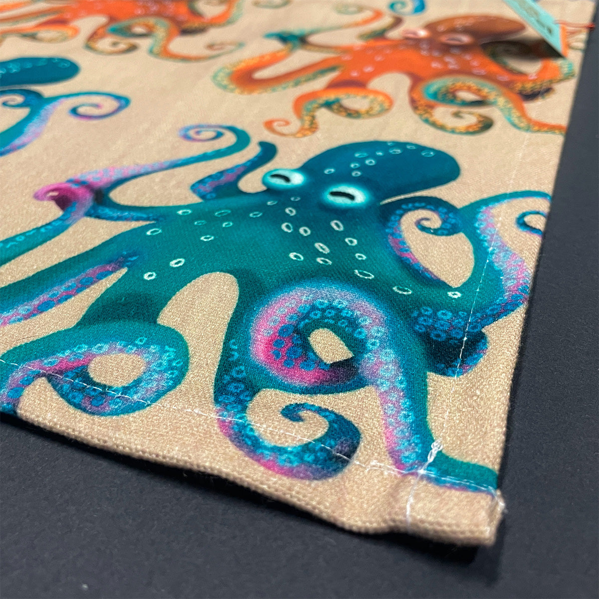 Octopus Tan Tea Towel