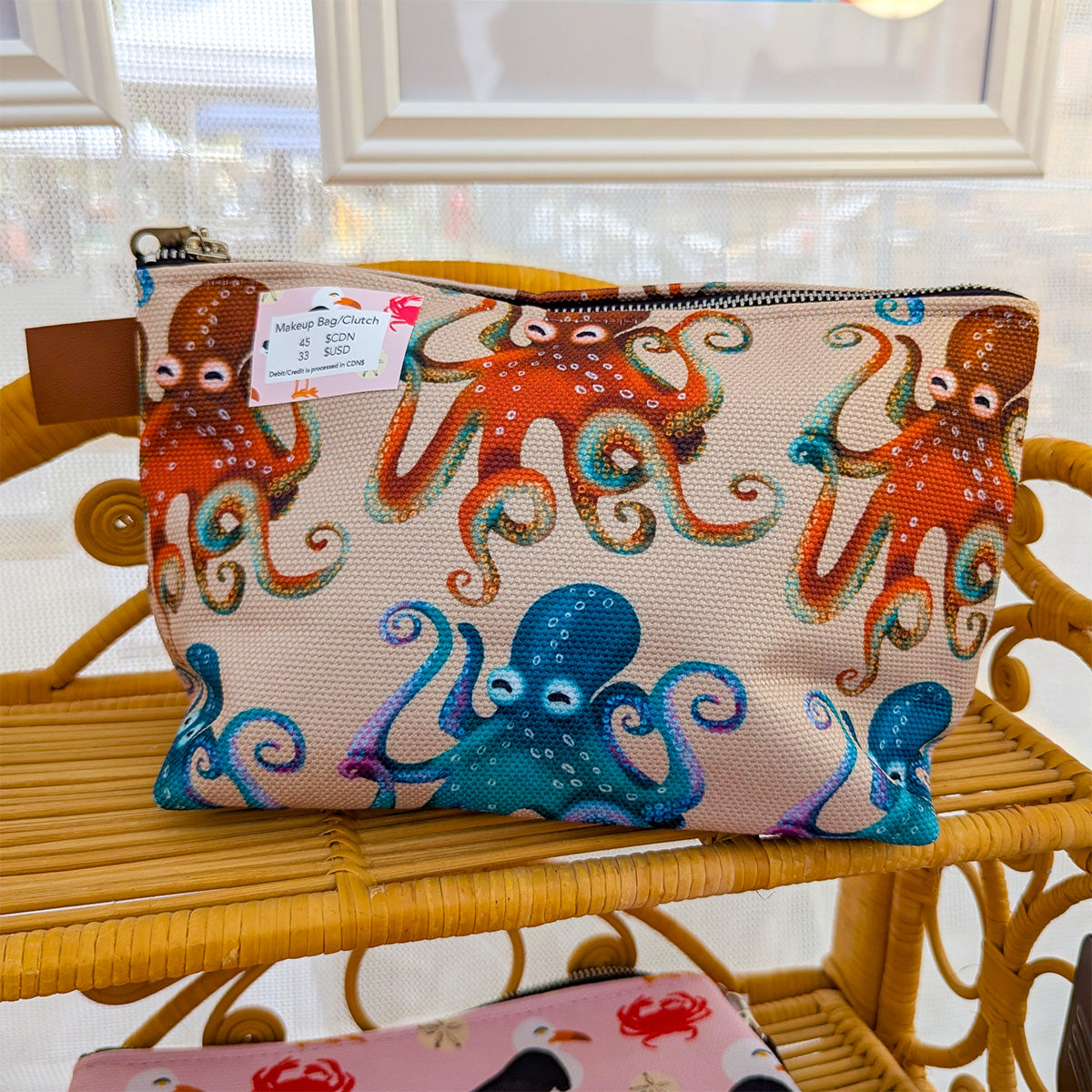 Octopus Travel Bag/Clutch