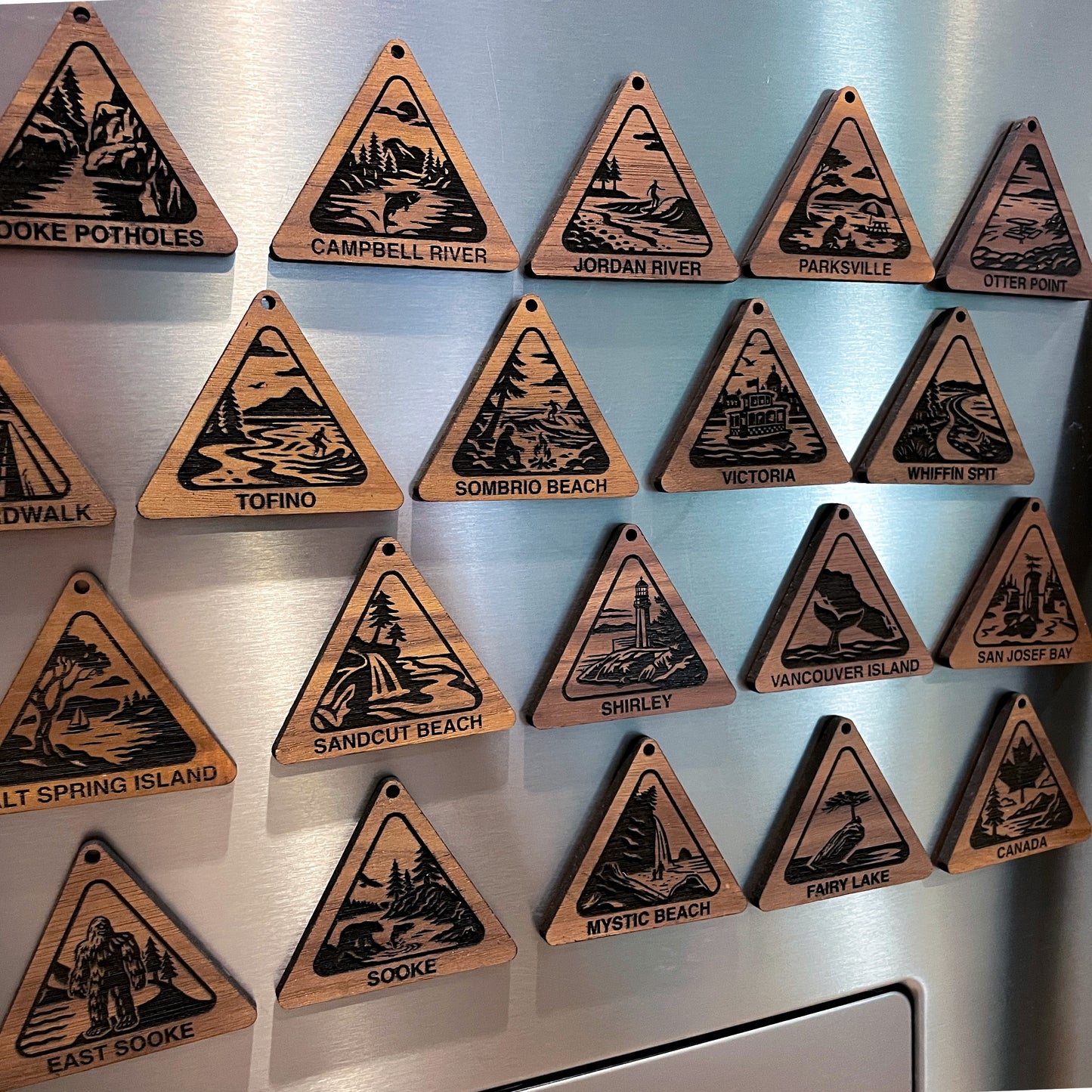 Wood Magnets - Local Landmarks Collection