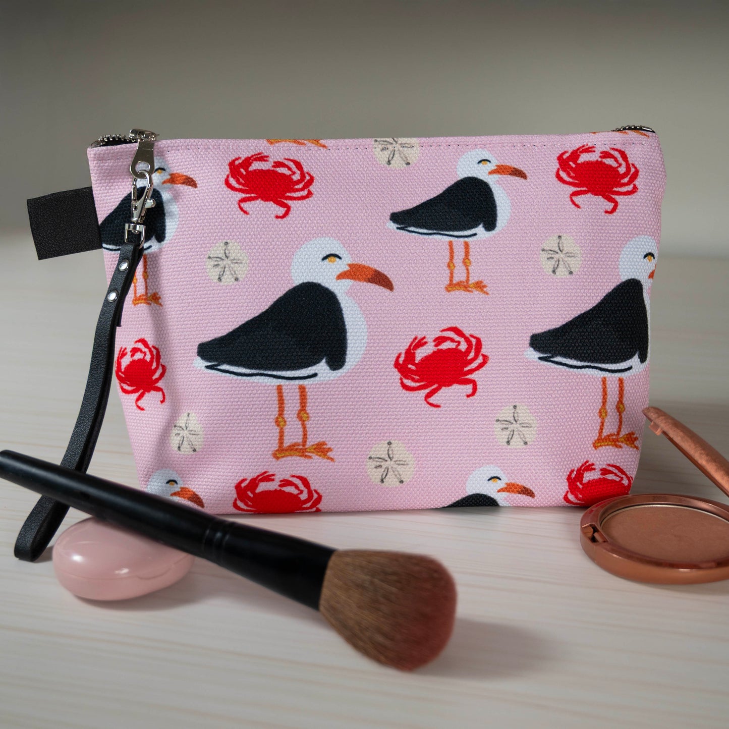 Seagull and Crab Travel Bag/Clutch