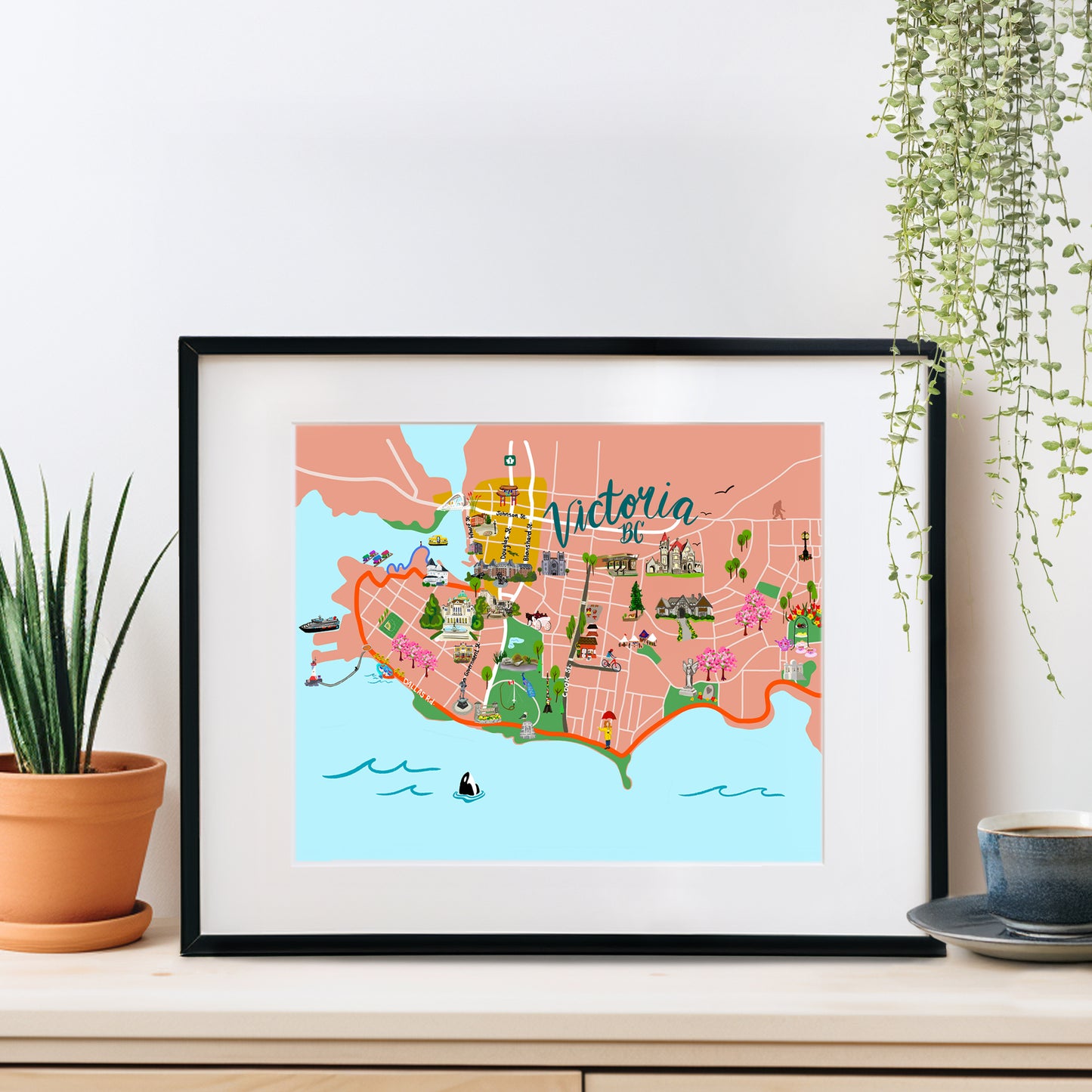 Victoria Map Print