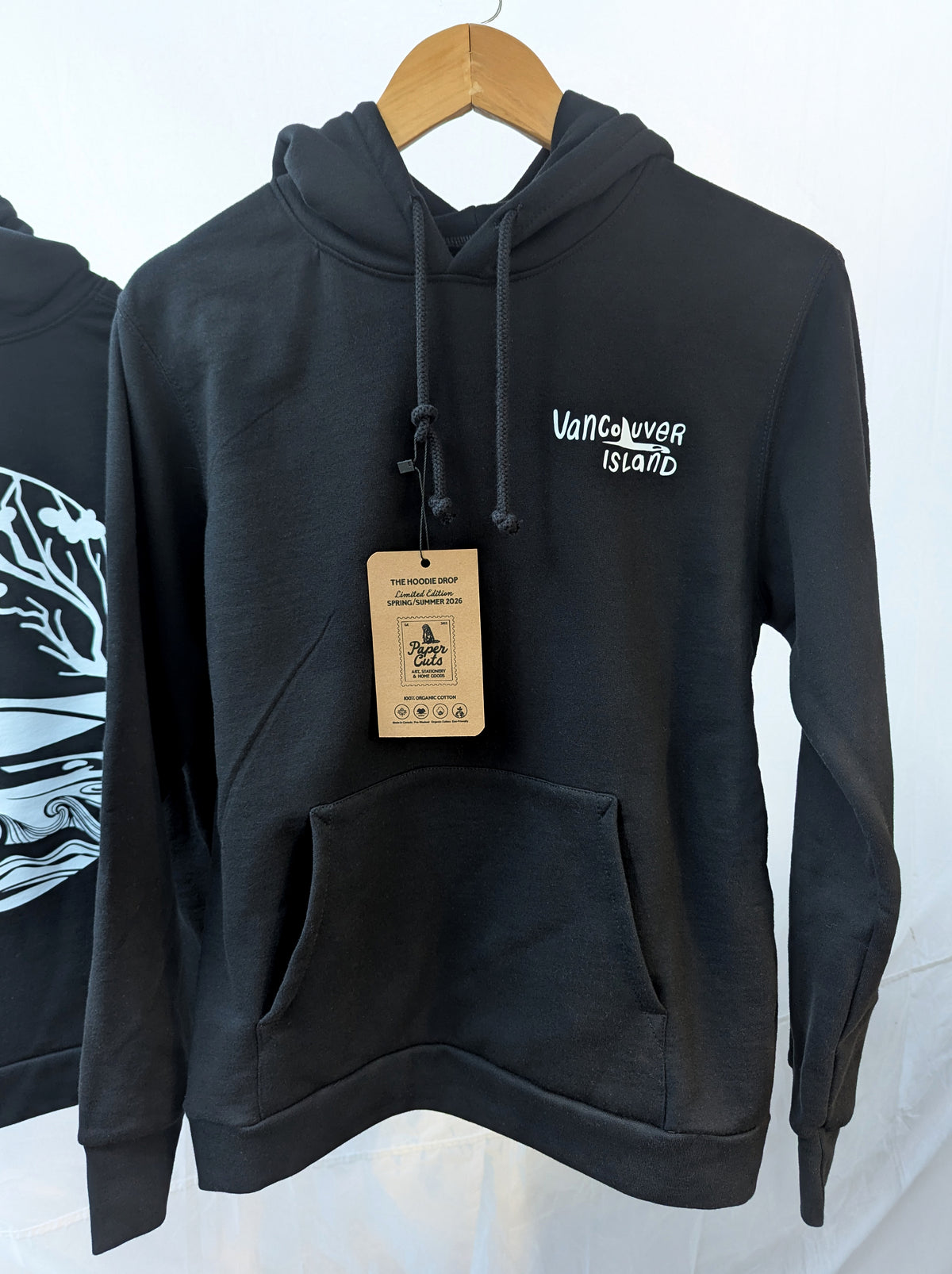 Black Organic Cotton Vancouver Island Hoodie