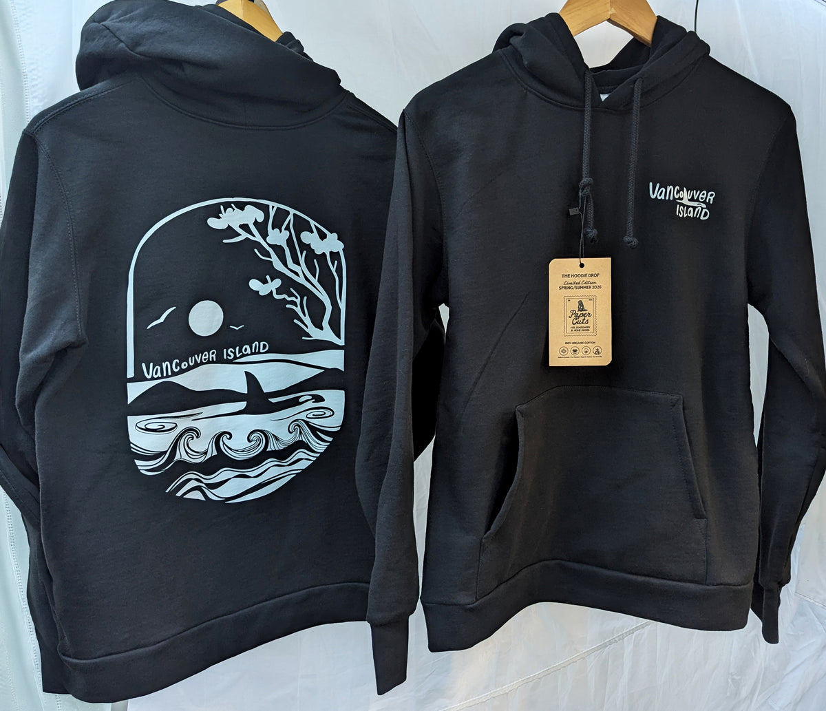 Black Organic Cotton Vancouver Island Hoodie