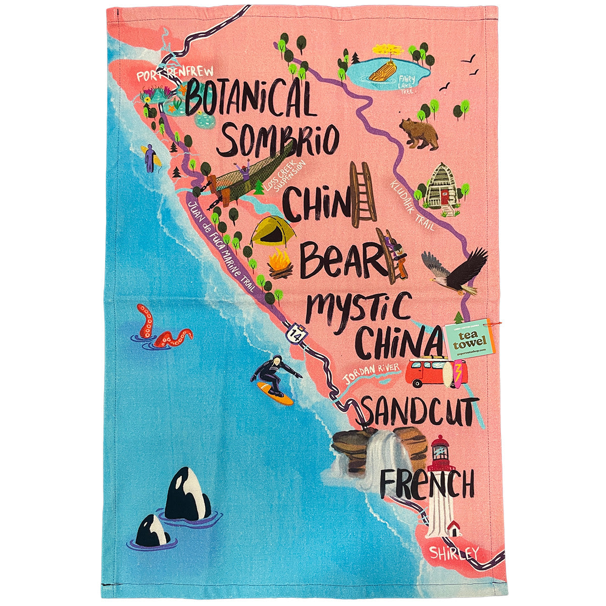 Coastal Tea Towel - Juan de Fuca