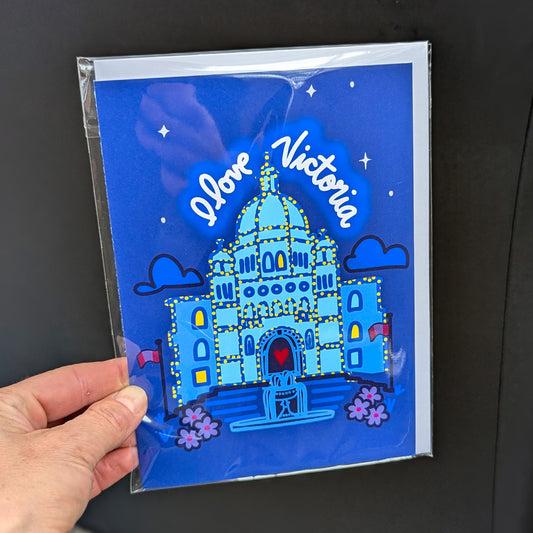 I Love Victoria-Greeting Card