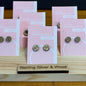 Earrings - Wood & Sterling Silver