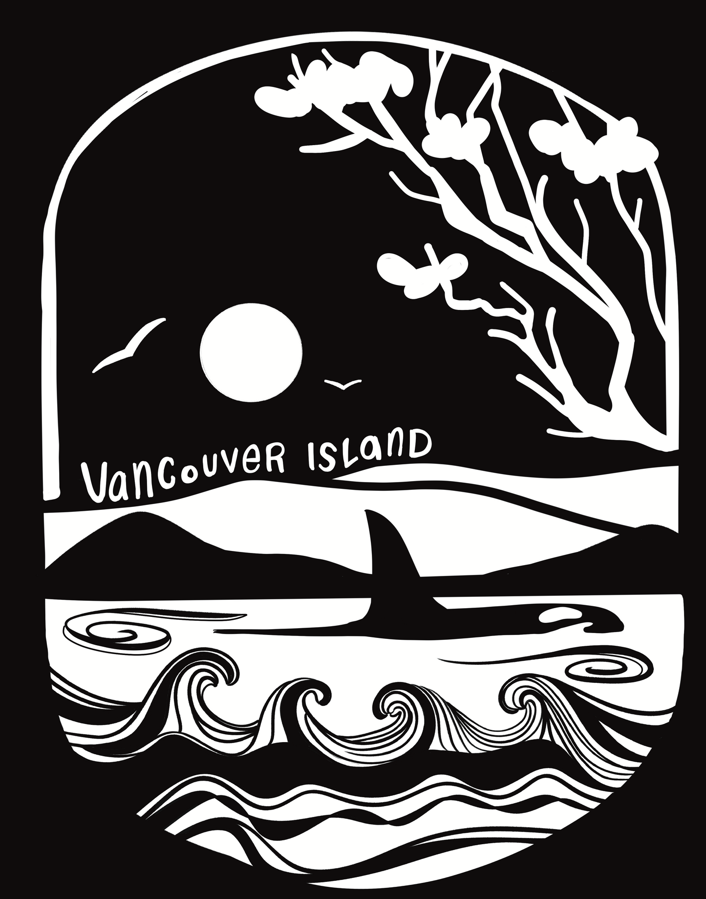 Black Organic Cotton Vancouver Island Hoodie
