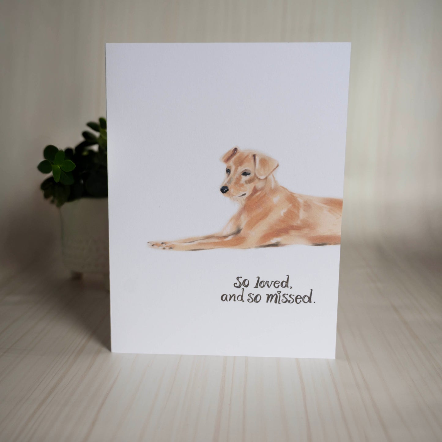 Puppy Condolence Card