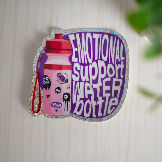 Emotional Support Water Bottle Sticker