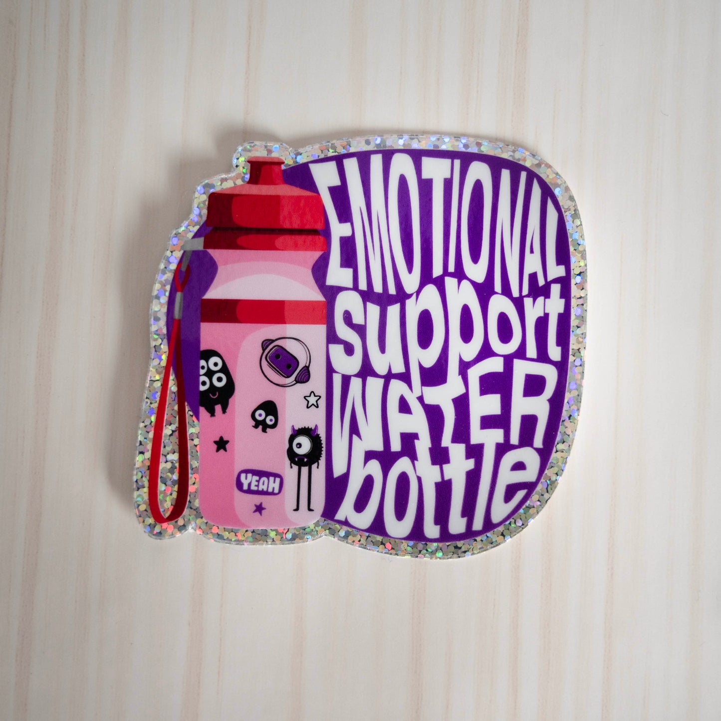 Emotional Support Water Bottle Sticker