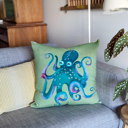 West Coast Octopus - Throw Pillowcase