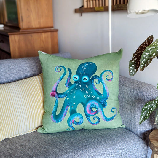 West Coast Octopus - Throw Pillowcase