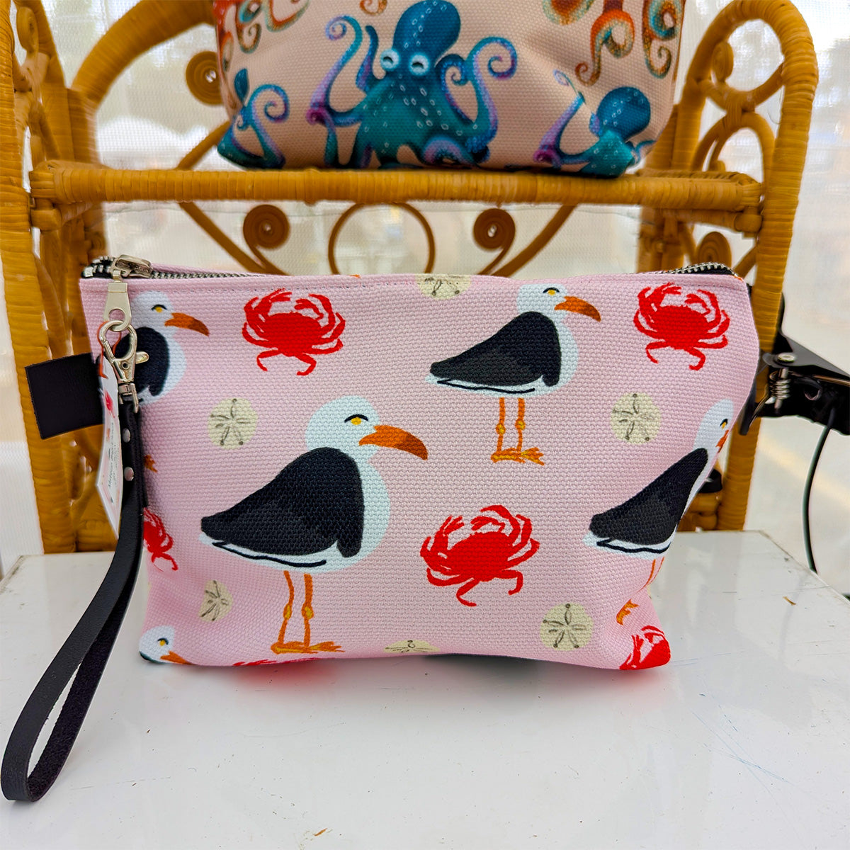 Gull and Crab Travel Bag/Clutch