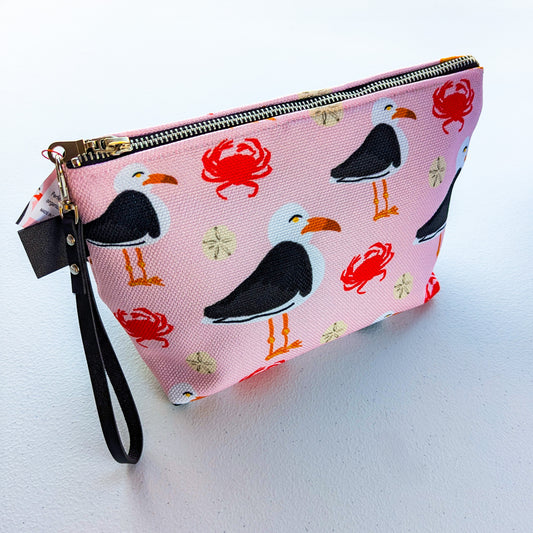Gull and Crab Travel Bag/Clutch