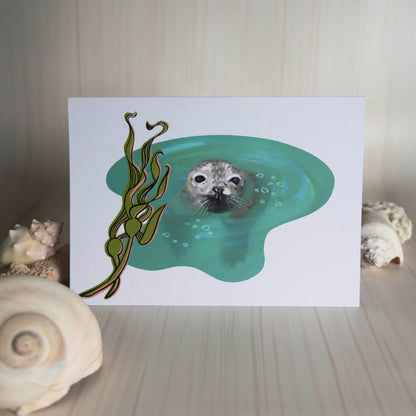 Harbour Seal Greeting Card