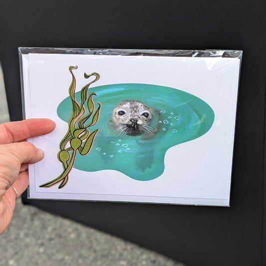 Harbour Seal Greeting Card