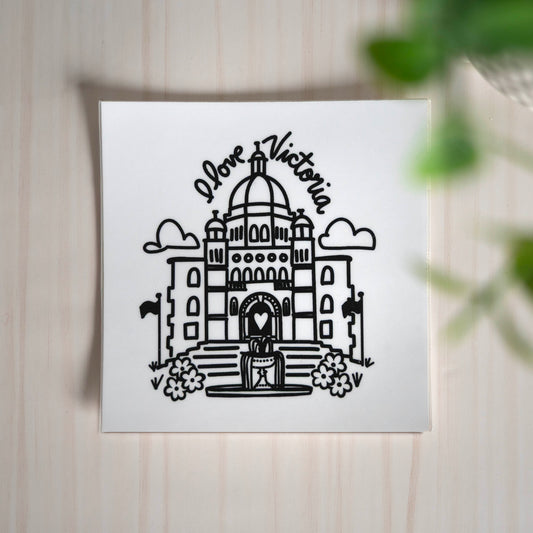 I Love Victoria Sticker