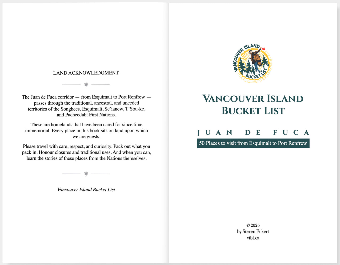 Juan de Fuca Bucket List - 50 Places You Must See | A VIBL Book