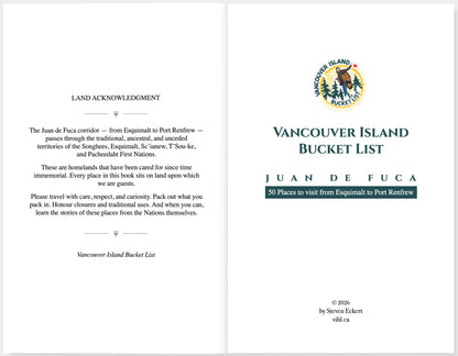 Juan de Fuca Bucket List - 50 Places You Must See | A VIBL Book