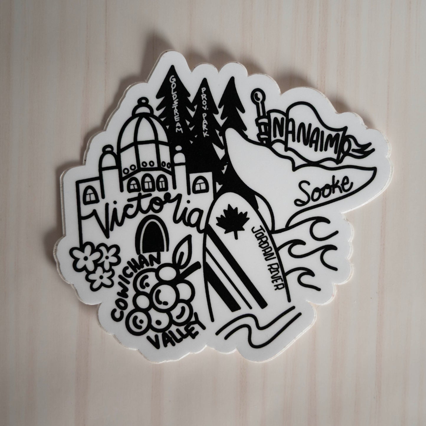 Victoria to Nanaimo Sticker