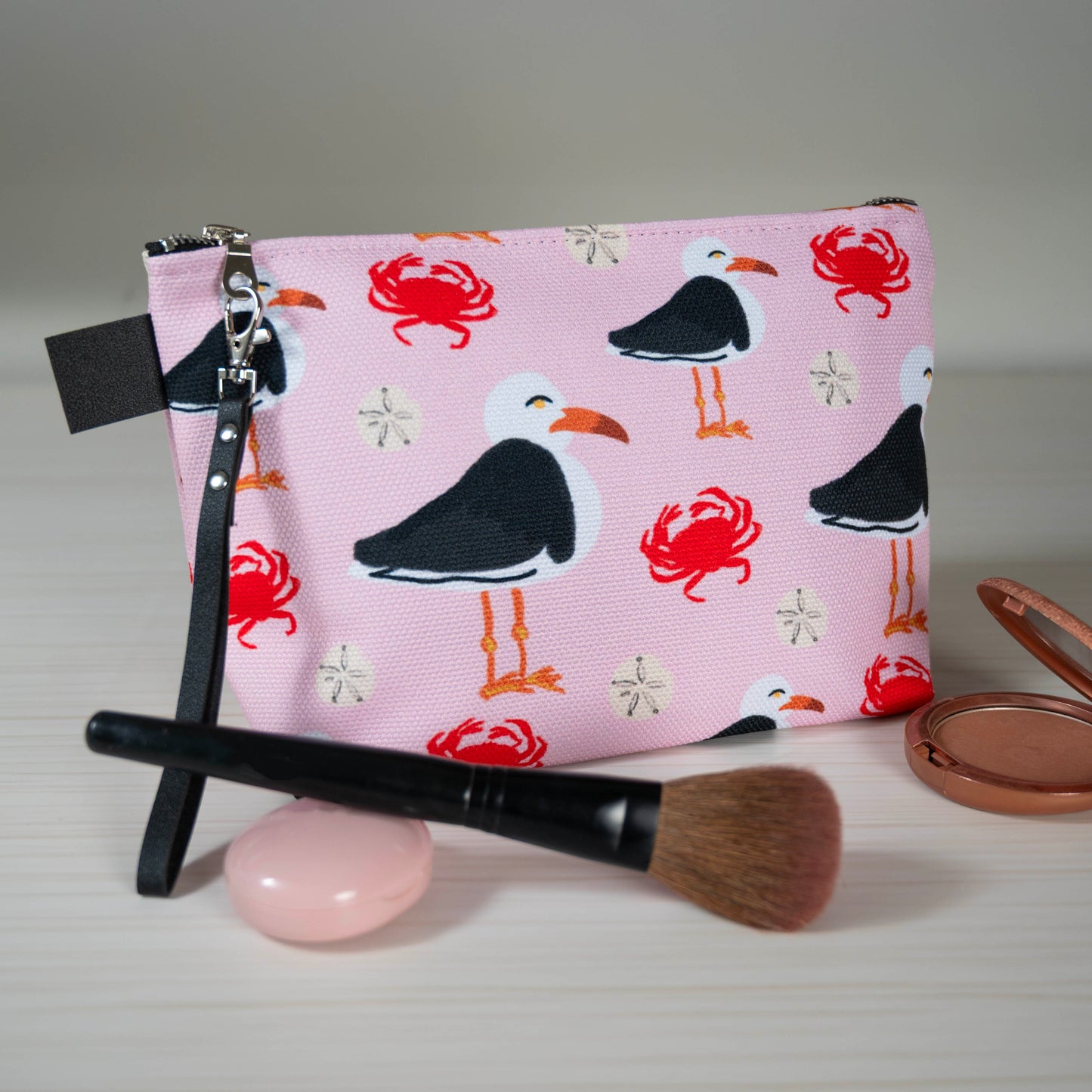 Seagull and Crab Travel Bag/Clutch