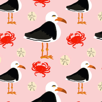 Seagull & Crab Print
