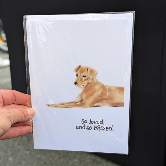 Puppy Condolence Card