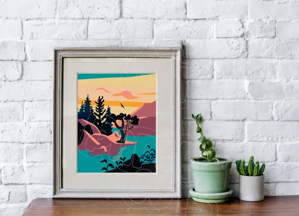 Vancouver Island Shoreline Print