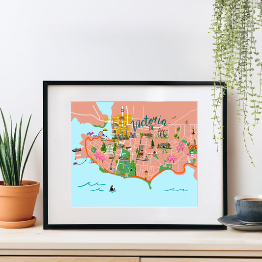 Victoria Map Print