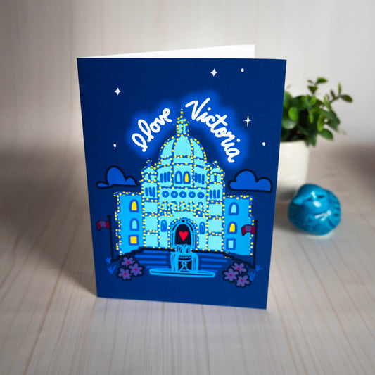 I Love Victoria-Greeting Card
