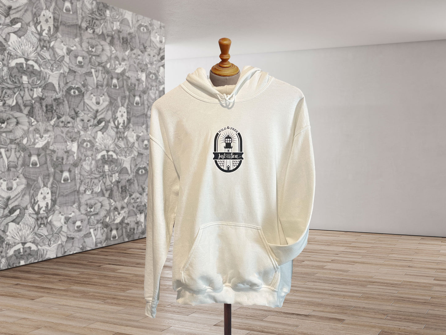 Ocean beach hoodie with a Lighthouse!