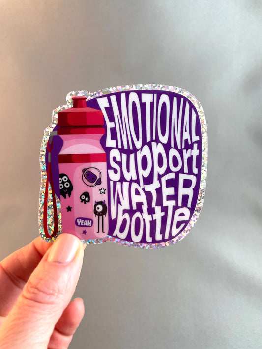 Emotional Support Water Bottle Sticker