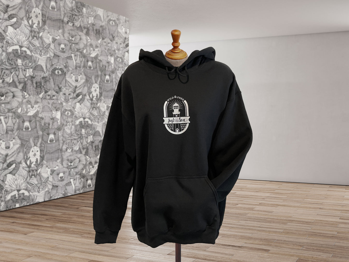 Ocean beach hoodie with a Lighthouse!