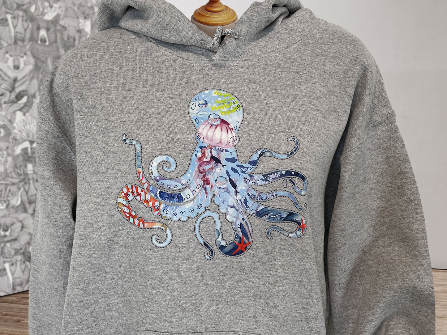 Octopus Hoodie - size small